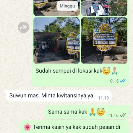 Pengiriman Papan Bunga Duka Kaligayam Wedi
