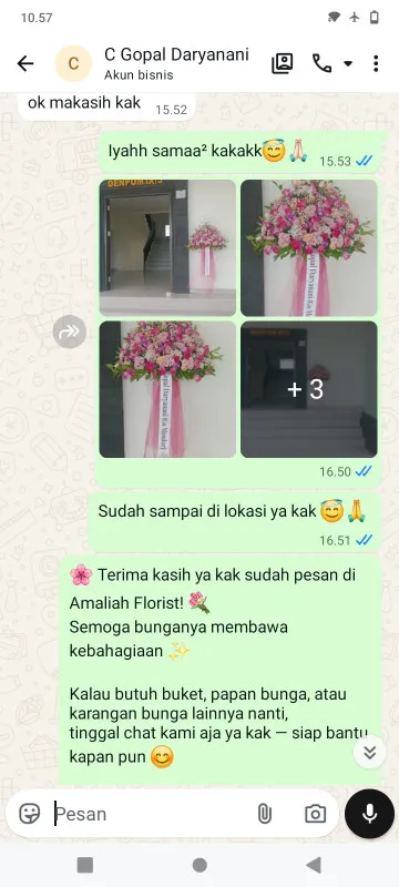 Pengiriman Karangan Bunga Kaligayam Wedi