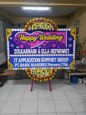 Papan Bunga di Kaligayam Wedi